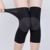 1 Pair Cotton Nylon Self Heating Warm Kneepad Wool Knee Support Men and Women Cycling Lengthen Prevent Arthritis Knee Pad