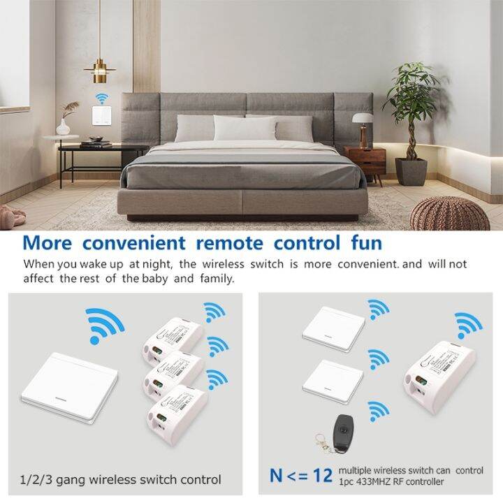 hot-dt-433mhz-push-ac90-250v-10a-1ch-relay-controller-for-lamp