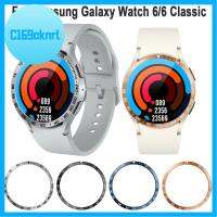 C169CKNRL เคสปกป้องกรอบกันกระแทก43มม. 47ชุด Bezel สแตนเลส40มม. 44มม. สมาร์ทวอท์ช Samsung Galaxy Watch 6/6คลาสสิก