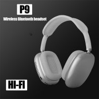 หูฟังเสียงสเตอริโอสำหรับเล่นกีฬา Headphone Gaming P9รองรับ TF พร้อมแจ็คหูฟังไมโครโฟนไฮไฟอเนกประสงค์ชุดหูฟังบลูทูธไร้สาย