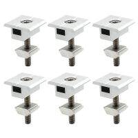 Pack Of 10 Solar Panel Brackets Centre Clip T Shaped PV Module Bracket Clip Height-Adjustable for RV Roofs