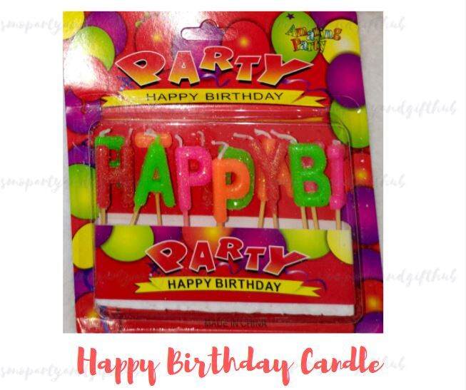 Happy Birthday Letter Candle Party Decorations Lazada PH