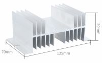 80a 60a 100a Dd Ssr แผงระบายความร้อน Dc แบบเฟสเดียวควบคุมด้วยไฟฟ้ากระแสตรงกระแสตรง12V 24V 32V ถึง5V 110V Ssr-100dd 220vdc รีเลย์80dd 60dd โซลิดสเตท