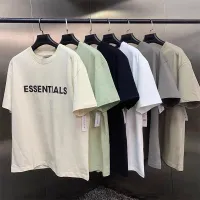 [FREE SHIPPING] ESSENTIALS Chest Letter Trendy Loose Casual Couple Trendy Brand High Street Short Sleeve T-shirt