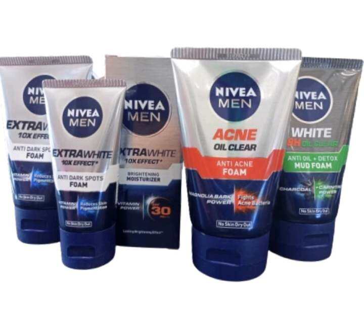 NIVEA MEN Facial Foam 100g / Facial Moisturizer 40ml * SOLD PER PIECE ...