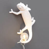 Chameleon Lamp Bedroom Resin Chameleon Desk Lamp Bedside Light Wall Sconce JW