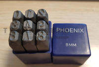 PHOENIX ตัวตอกเลขใช้ตอก เหล็ก /สแตนเลส/อลูมิเนียม ไม้ หรือ หนังแท้ แบบเยอรมัน (8mm.-10m.)