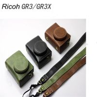 W8h6กระเป๋าใส่กล้องถ่ายรูปสำหรับ Ricoh GR3/GR3X เคสหนังสุดหรูสำหรับ Ricoh GR3/GR3X ลาย Buffalo เคสกล้องหนัง Ricoh Gr III Casera เคส,ปลอกและกระเป๋า