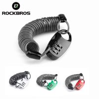 ROCKBROS Helmet Locks Mini Bicycle Lock Anti-theft bike Lock  Ultralight Flexible 90cm Password Lock Cycling Moto Helmet Lock Locks