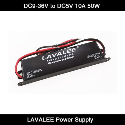 Lavalee Asd-12d5n10a50e แรงดันไฟฟ้าขาเข้า Dc9 ~ 36V ถึงเอาต์พุต Dc 5V 10a 50W Lavalee รถจอแสดงผล Led Power Supply