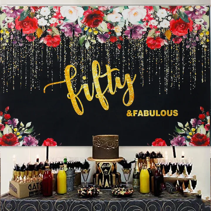 150/220/250cm Golden Glitter Photography Background Flowers Gold Birthday Party Backdrop Cake ...