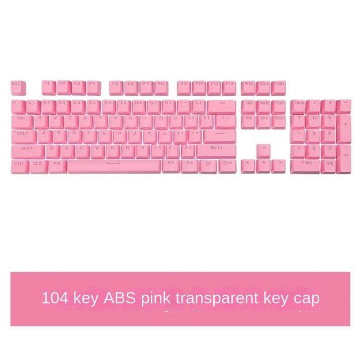 ปุ่มกดคีย์บอร์ด-104abs-pbt-แบบใส-สองสี-กันการสึกหรอ