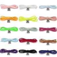 Quick Lazy Metal Lock Laces Shoe Strings New Elastic No Tie Shoelaces Semicircle Shoe Laces For Kids and Adult Sneakers Shoelace