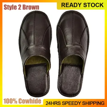 Gents sale leather slippers