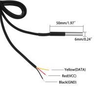 【⊕Good quality⊕】 pi00636369695 18b20เซ็นเซอร์วัดอุณหภูมิ Ds18b20กันน้ำแพคเกจสแตนเลส Ds1820 1ชิ้นสำหรับ Arduino