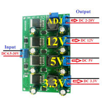 3A 4ช่องหลายสวิตช์จ่ายไฟสลับโมดูล3.3V 5V 12V ADJ เอาต์พุต DC DC Step-Down เครื่องแปลงไฟ Board