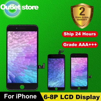 เกรด Aaa หน้าจอสำหรับ Iphone 6 6S 7 8 Plus Lcd ที่สมบูรณ์แบบหน้าจอสัมผัส3d ประกอบสำหรับ Iphone 5 5S Se