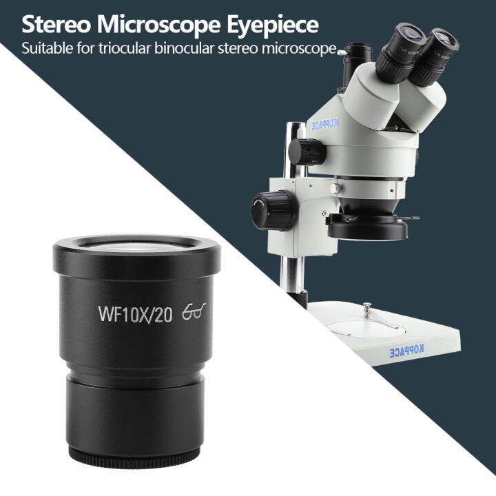 1pc WF10X/20 Wide Field Stereo Microscope Eyepiece Mounting Size 30mm