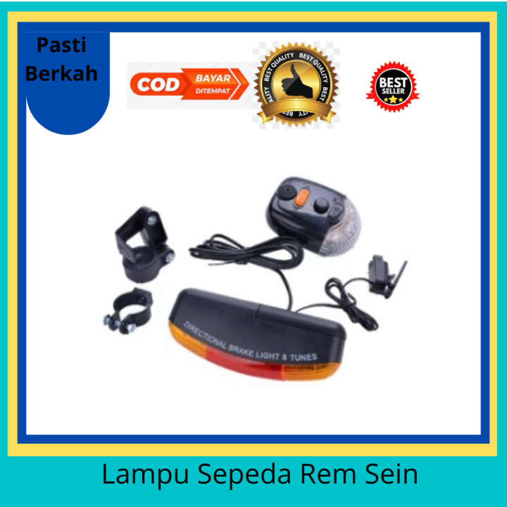 Lampu Sepeda Rem Sein Kiri Kanan Led Dengan Klakson Klakson Dan Lampu Sepeda Ini Bisa Anda