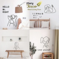 Hình dán tường trang trí Mary Texco chống thấm nước kiểu dáng đơn giản thumbnail