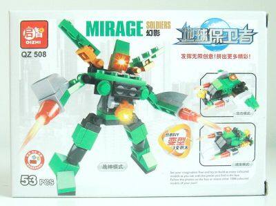 ของเล่นตัวต่อหุ่นยนต์ Mirage soldiers Robot Toy DIY