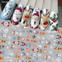 ✎ 2023 NEWing Christmas Nail Sticker Penguin/ Santa/Deer Sliders Snowflakes Decal Tattoo 490 Best Christmas Nail Sticker in 2023