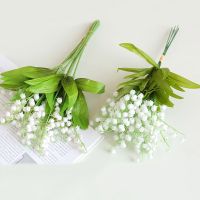 【YF】▪  2/5 Forks Artificial of the Branches Fake Plastic Bridal Bouquet Wall Wedding