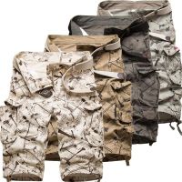 COD SDFERTREWWE Cotton Mens Cargo Shorts Summer Fashion Camouflage Male Shorts Multi-Pocket Casual Camo Outdoors Tolling Homme Short Pants