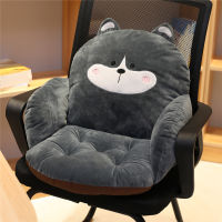 Chair One-piece Cushion Office Sedentary Butt Mat Student Seat Back Cushions Waist Support Chair Backrest Mat Home Decoration