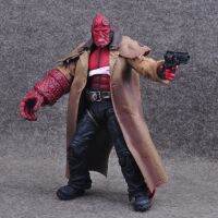 ของขวัญจี้แบบจำลองทำมือตุ๊กตาขยับได้รูปผู้ชายนรก Baron Hellboy Hell Boy ขนาด7นิ้ว