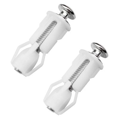 Toilet Seat Screws and Toilet Lid Screws Stainless Steel Top Fixing Hinges Screws, for Toilet Seat Replacement Parts