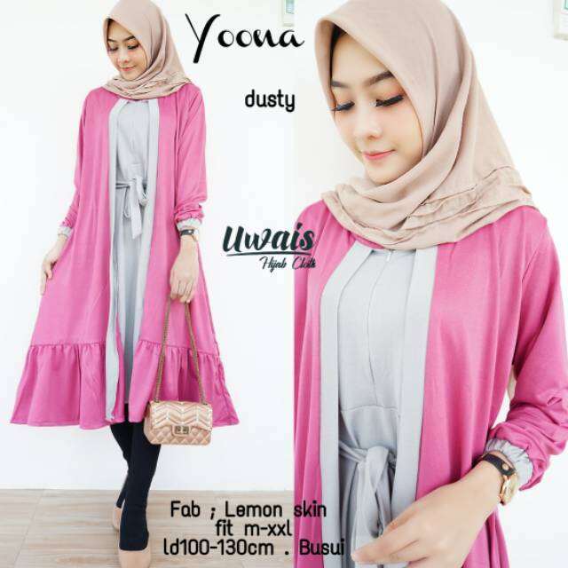 Pabrik Baju YOONA TUNIK MOSSCREPE Tunik Terbaru 2022 Modern Remaja