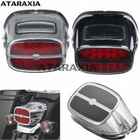 Motorcycle LED Tail Light Rear Brake Lights Turn Signal Number License Plate Lamp Taillight For Harley Dyna Fat Boy Road King