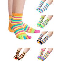 【YD】 6 Pairs/lot Toe Socks Cotton Separated Colorful for