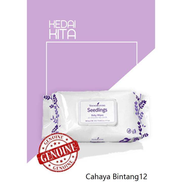 wet wipes ♗Young Living YL Seedlings Baby Wipes 72ct♔ Lazada