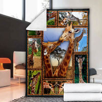 3D giraffe fleece blanket special gift memo female Boy Girl Gift Birthday