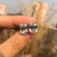 คลาสสิกเงินแท้925สร้าง Moissanite พลอยเพชรต่างหูหูกระดุมแต่งงานเจ้าสาวเครื่องประดับ Fine ขายส่ง