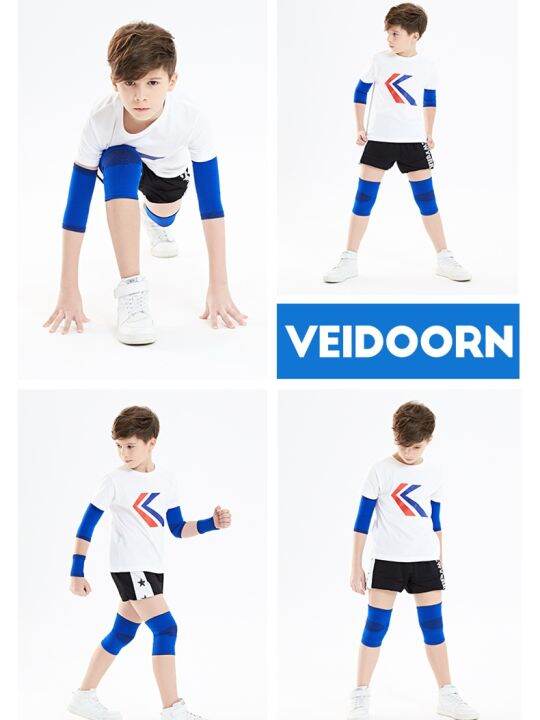 original-weidong-childrens-knee-pads-elbow-pads-wrist-pads-set-basketball-soccer-childrens-fall-proof-boys-and-girls-dance-summer-thin-style