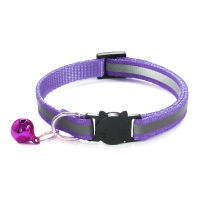 Pet Collar Kitten Reflective Material Necklace Bell Cat Dog Pet Accessories Safety Adjustable Elastic