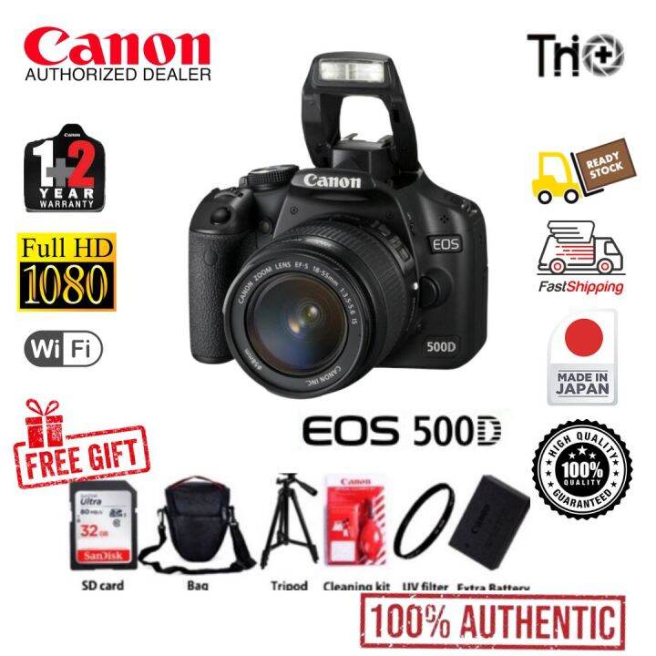 Canon Eos 500D kit 100% original 500D 18-55mm 100% Original | Lazada