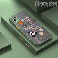 เคส Chenyyyka สำหรับ Infinix Hot 10 Play เคส X688C ลายการ์ตูนสุดน่ารักดีไซน์ใหม่แพนด้าเคสโทรศัพท์เนื้อแข็งขอบเคสกันกระแทกซิลิโคนแบบนุ่มคลุมทั้งหมดเคสป้องกันเลนส์กล้อง