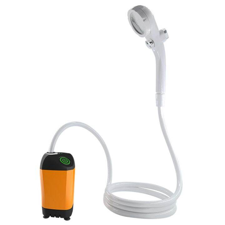 Outdoor Camping Shower Portable Electric Shower Pump Waterproof with Digital Display for Camping