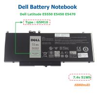 Dell แบตเตอรี่ โน๊ตบุ๊ค Battery Notebook Dell Latitude E5450 E5470 Series G5M10 ของแท้ 100% ส่งฟรี !!!