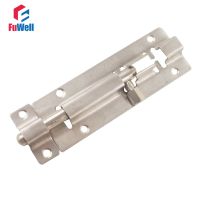 4pcs 4" Barrel Door Bolt Stainless Steel 100mm Length Barrel Bolt Latch Lock Hardware for Home Gate Safety Door Hardware Locks Metal film resistance