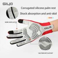 Giyo Gloves Cycling Full Finger Gloves Anti-slip Long Finger MTB Glove Bicycle Lycra Fabric Mittens Road Bike Cycling Equipment