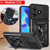 เคสสำหรับ Realme C53 C 53 C55 C 55 Nfc Narzo N53 N 53 NarzoN53 RealmeC53 RealmeNarzoN53เคสโทรศัพท์ Pelindung Logam แหวนกรอบตัวยึดกันการกระแทกฝาครอบหลังแบบแข็ง