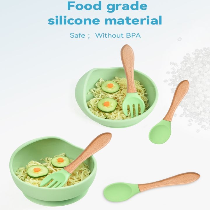silicone-baby-feeding-bowl-tableware-for-kids-waterproof-suction-bowl-with-spoon-children-dishes-kitchenware-baby-stuff