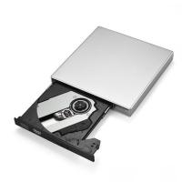 เครื่องเขียนเครื่องเขียนซีดีเครื่องเล่น DVD ROM USB2.0ออปติคัลไดรฟ์ภายนอกแบบบางสำหรับแล็ปท็อปพีซี