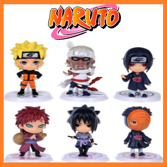 Naruto Mini Figure Collectible Model Set of 6 Pieces Lazada PH
