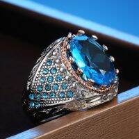 【CW】 Huitan Luxury Big Oval CZ Rings Noble Birthday Anniversary for Classic Jewelry